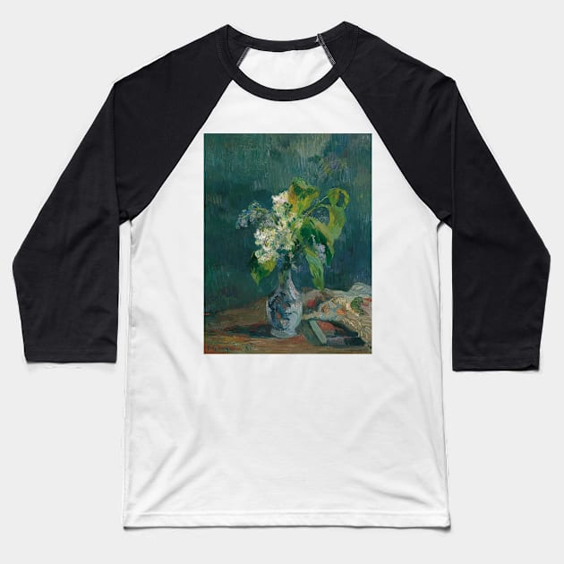 Lilacs by Paul Gauguin Baseball T-Shirt by Classic Art Stall